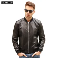 Large Size 5XL Sheepskin Slim Aviation Genuine Leather Bomber Jacket Men Real Leather Flights Jacket Black Aviator Pilot Coats 3