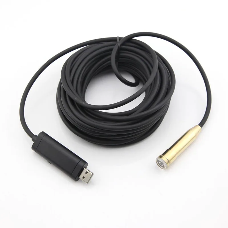 4LED 10M USB Waterproof Industrial Endoscope Tube Camera with Copper