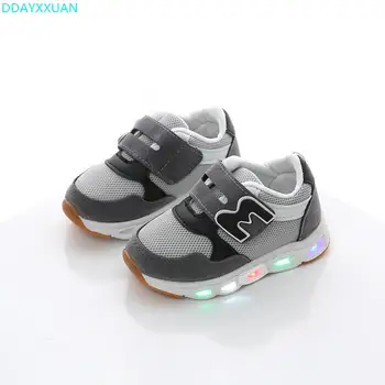 

High Quality children Casual shoes LED lighted New Brand Spring breathable kids sneakers glowing shinning baby boys girls shoes