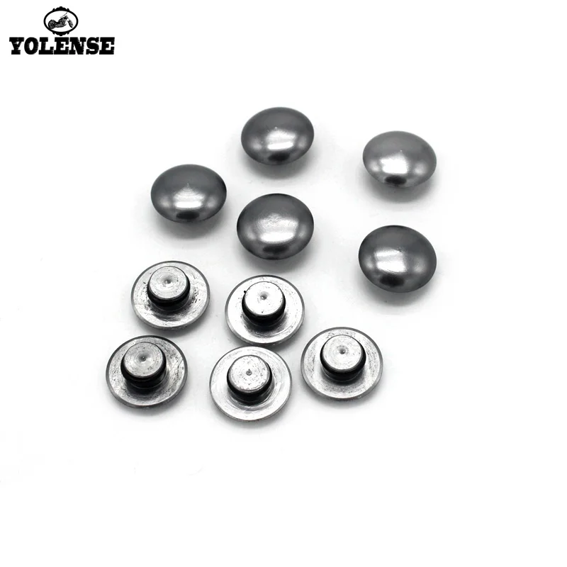 NBX Replacement of 10Pcs Black Motorcycle Universal M8 8MM Hex Socket Bolt Screw Cover Cap