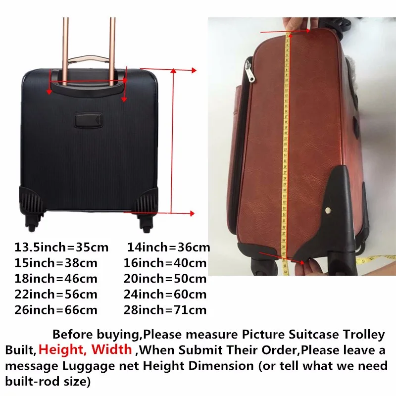 18 inch suitcase dimensions