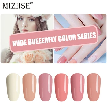 

MIZHSE Pink UV LED Nail Gel Polish Set Lakiery Hybrydowe Gel Esmaltes Para Pintar Unha Natural Nail Polish For A Manicure