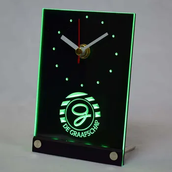 

tnc1017 De Graafschap Doetinchem De Vijverberg Stadium Eredivisie 3D LED Table Desk Clock