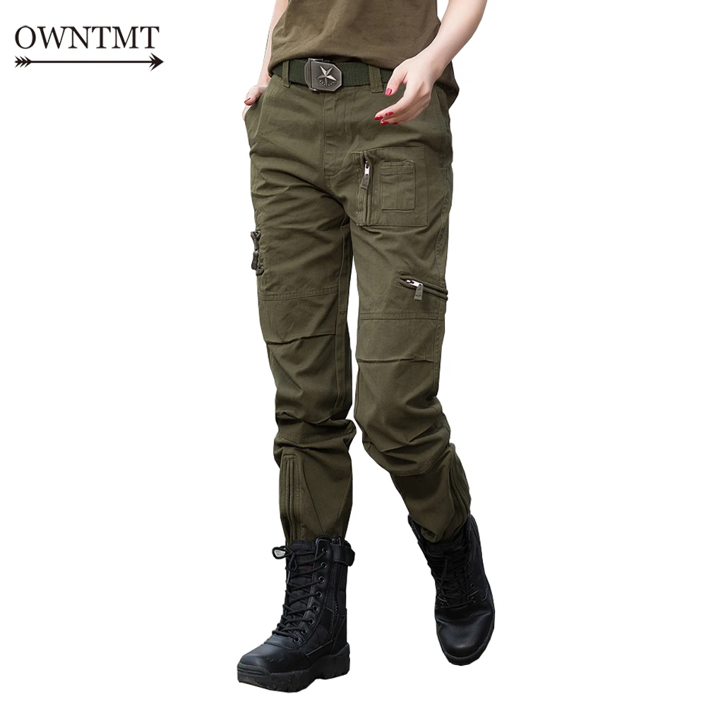 

Cargo Pants woman Autumn Military Camouflage trousers 101 Airborne sweatpants Multi-Pockets Baggy overalls Pants For female HOT