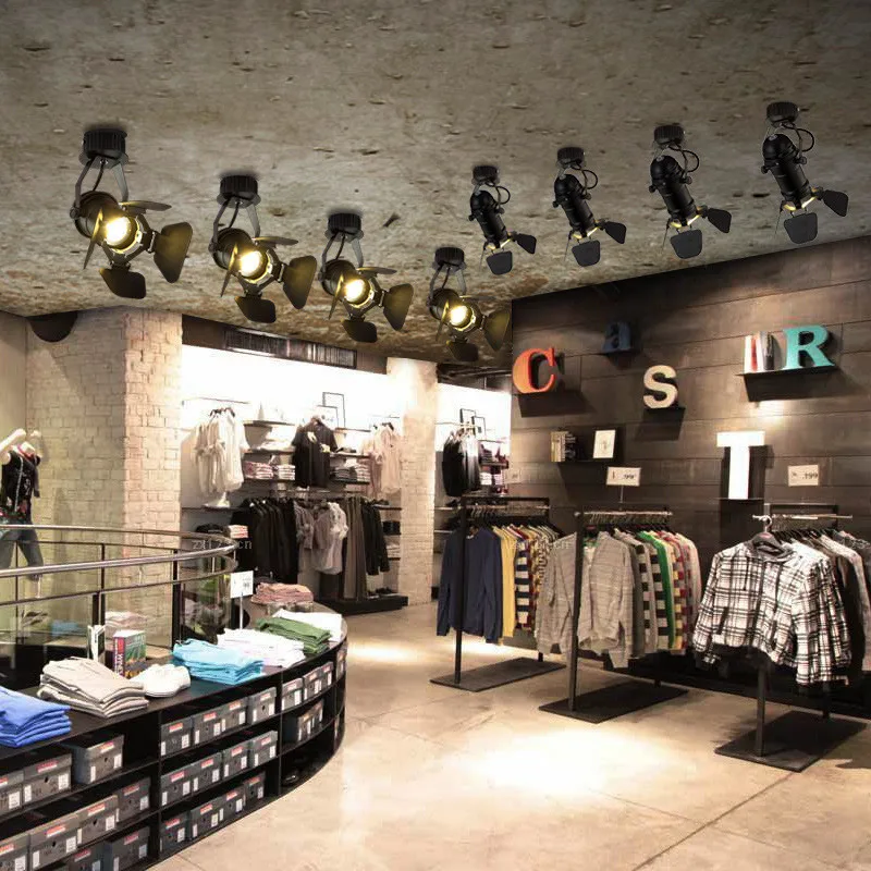  Retro Industrial LED Ceiling Light E27 Bulb Indoor LED Spot Lamp for Coffee Shop Clothing Store Bar - 32869033788