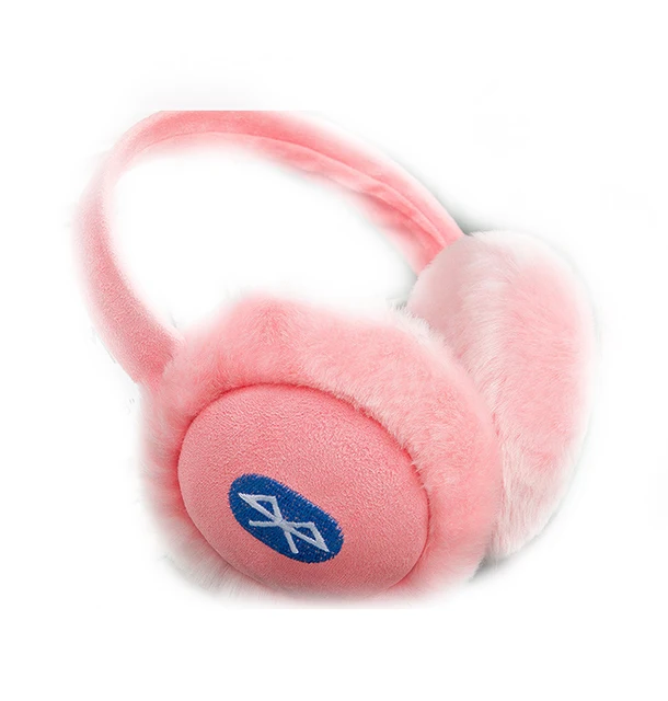 wireless bluetooth headset Cute Girl Women Gift Warm Plush Earmuff Headphones Fluffy Female