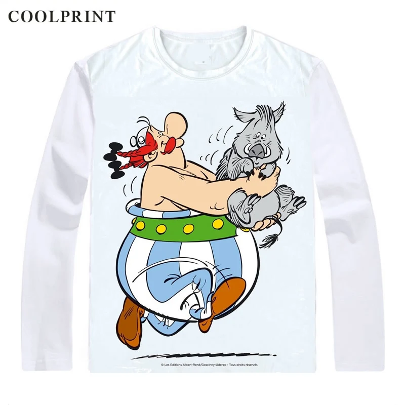 Футболка Asterix и Obelix потрясающая уличная одежда с рисунком астерикса повседневная