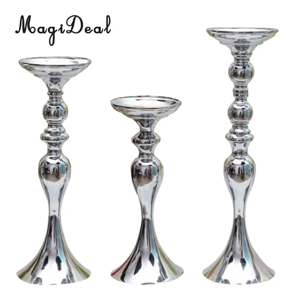 MagiDeal Tabletop Floor Stand Candle Holder Metal Flower Vase Home Decor Centerpiece Tabletop Decor