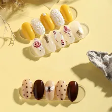 1 pc 3D acrylique gravé fleur ongle autocollant en relief rose, blanc fleur eau décalcomanies Empaistic ongle eau glisser décalcomanies Z0106(China)