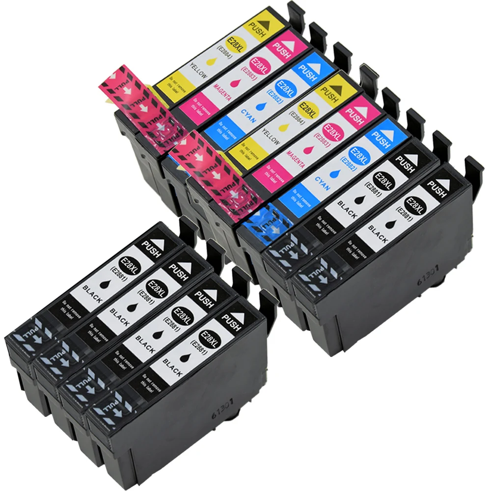 

10PCS (4B+2C+2M+2Y) Compatible con Epson T2881-T2884 T288XL 288-I Expression Home xp-330 XP-340 XP-430 XP-434 XP-440 XP-446