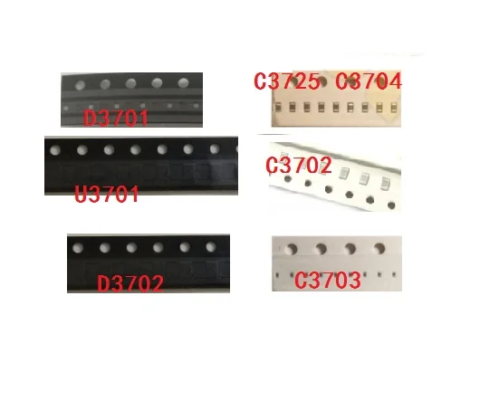 5 компл./лот IC Chip диодный конденсатор U3701 D3701 D3702 C3702 C3725 C3703 для iphone 7 plus Dim без