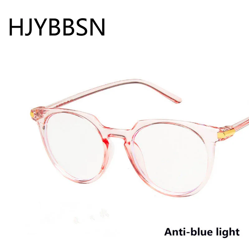 HJYBBSN анти-синий светильник, круглые женские очки для чтения, трендовые винтажные Повседневные очки, роскошные брендовые дизайнерские очки для вождения
