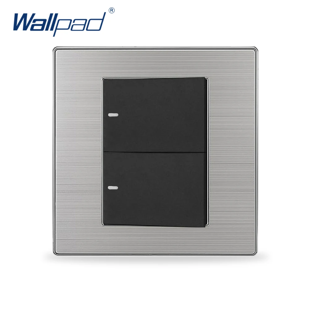 2019 горячая Распродажа 2 Gang Reset Wallpad роскошный электрический переключатель затвора