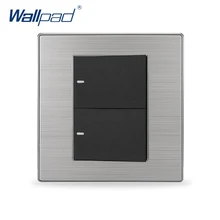 2019 горячая Распродажа 2 Gang Reset Wallpad роскошный электрический