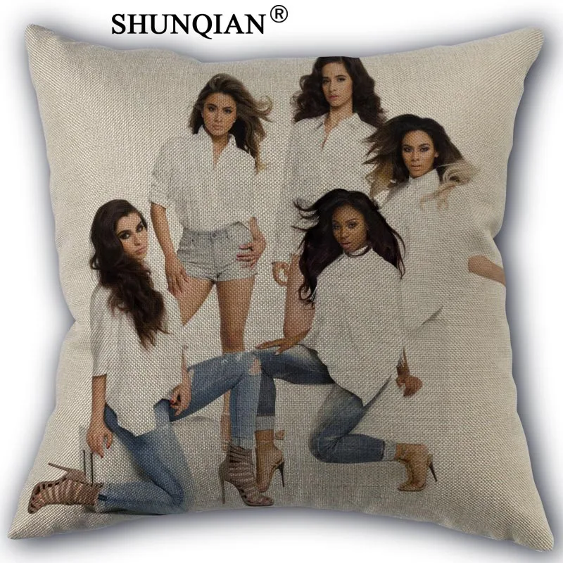 Pillowcase Fifth harmony наволочка из хлопка, изготовление на заказ квадратные декоративные чехлы на подушку чехол на молнии размером 45*45 см с одной стороны - Цвет: Pillowcase