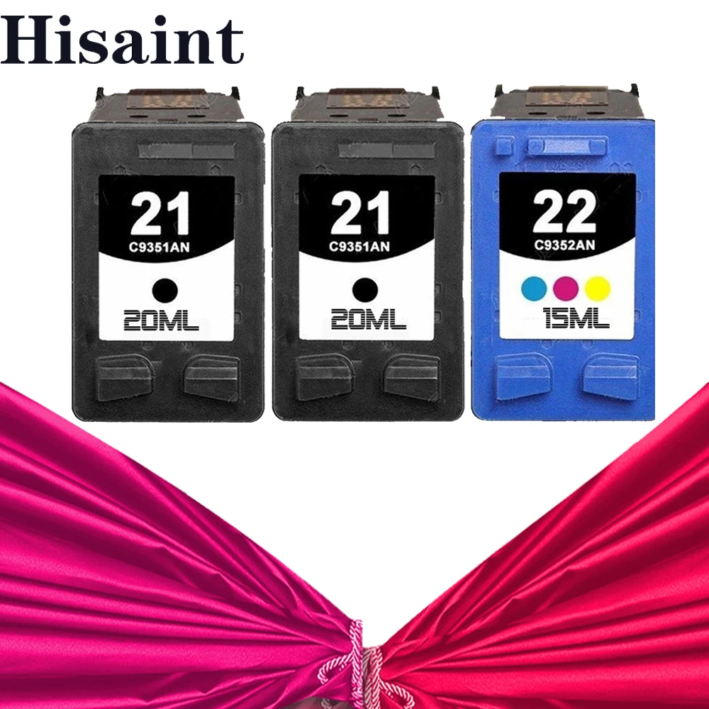 

Hisaint for hp21 & 22 Ink Cartridge For DESKJET 3910 3920 D1311D1320 D1330 D1341 D1360 Cartridge for your printer for hp 21 22