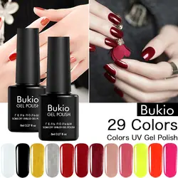 Bukio 29 цветов ногтей полупостоянных УФ-гель для ногтей обнаженной лак для ногтей гель-клей Лаки 8 мл DIY маникюрный лак Лаки