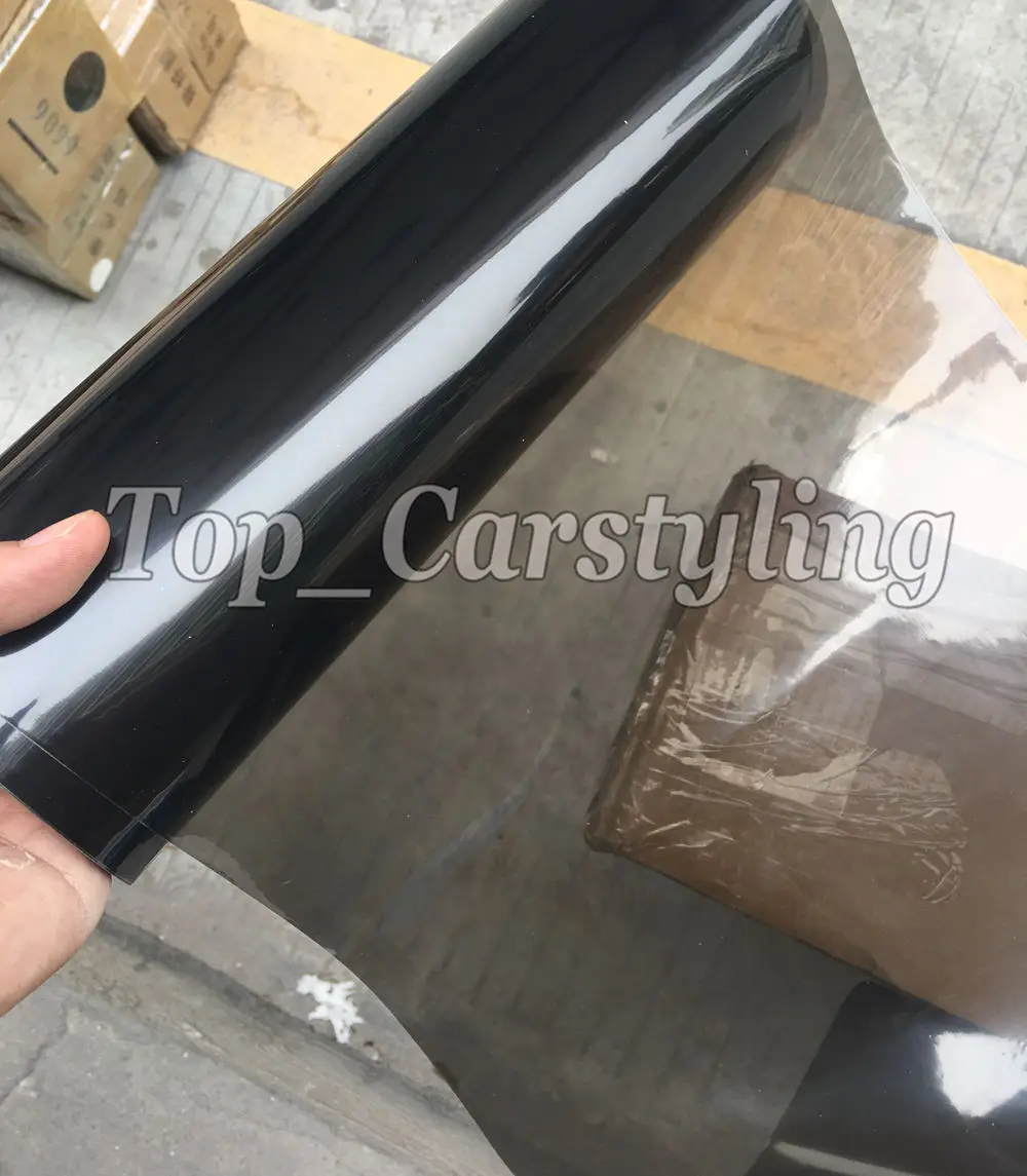 Light smoked headlight tint film with air bubble free (2)
