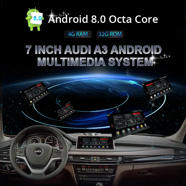 Clearance Android 9.0 Octa Core 7 Inch Car DVD Player Stereo System For Audi A3 S3 With 3G WIFI Canbus Radio FM AM Radio GPS Navigation 6
