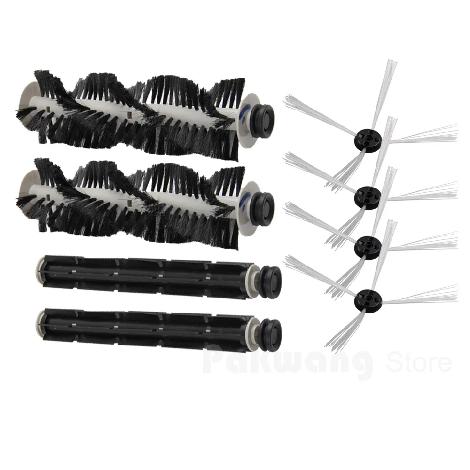 

A320 Seebest C565+ Robot Vacuum Cleaner Accessories, A320 Side Brush 4 pcs, Rubber Brush and Hair Brush 2 pcs