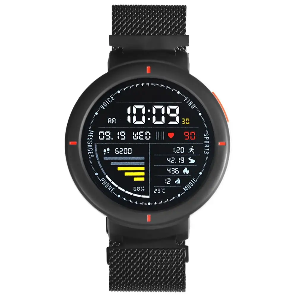 Горячая Распродажа для Xiaomi Huami Amazfit Verge 3 металлические миланские петли ремешок для часов Магнитный адсорбционный браслет Прочный ремешок