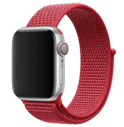 Спорт тканые нейлон петля для apple watch группа 38 мм 42 40 44 ремень braclet Регулировка