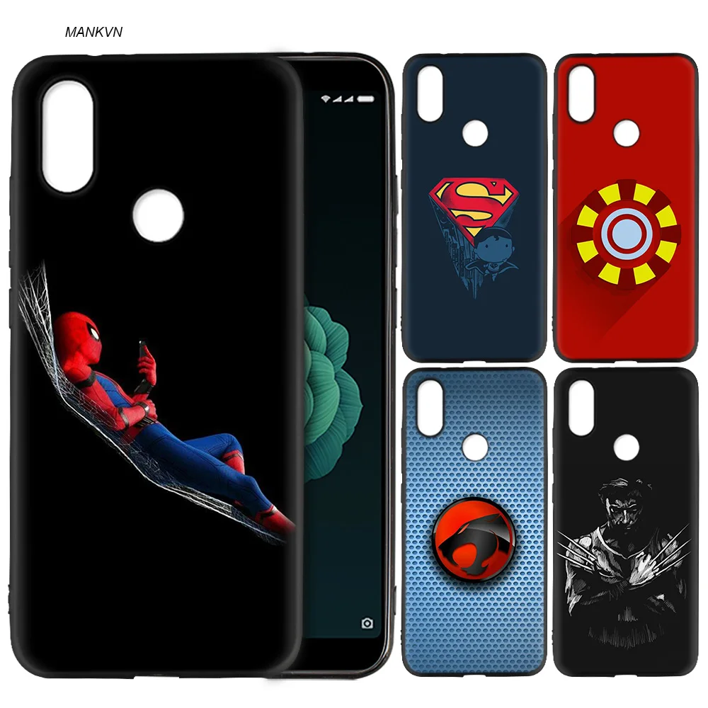 

Silicone Soft Case Cover for Xiaomi A2 Lite A1 Redmi S2 Note 5 Plus 6 6A 4 4X Pro Poco F1 Marvel Avengers Batman Luminous