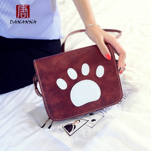 New Year Gift Fashion Women Mini Bag Dog Paw Print Messenger Bags New Year Gift Fashion Women Mini Bag Dog Paw Print Messenger Bags Trendy Handbags Spain Summer