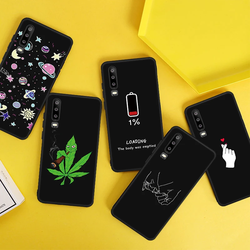 Черный матовый чехол из ТПУ с рисунком для Huawei Honor 8X 10 6C 8C 9X 20 V20 Lite Max Pro V9 Play Space Planet
