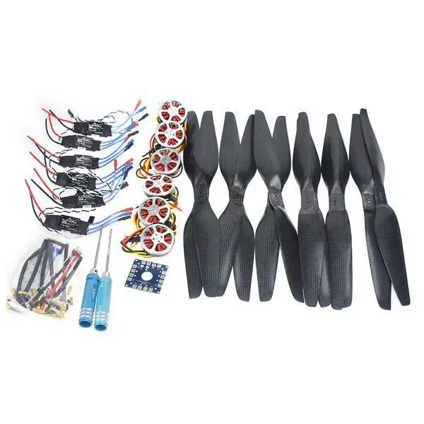 

DIY Drone 6-Axis Foldable Rack RC Helicopter Kit KK Control Board+750KV Brushless Disk Motor+15x5.5 Propeller+30A ESC F05422-B
