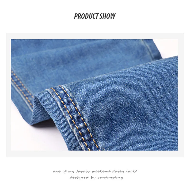 Stretch High Waist Torn Jeans Skinny Elastic Jegging Blue Pantalon Taille Haute Femme Trousers Mom Jeans Women Large 102