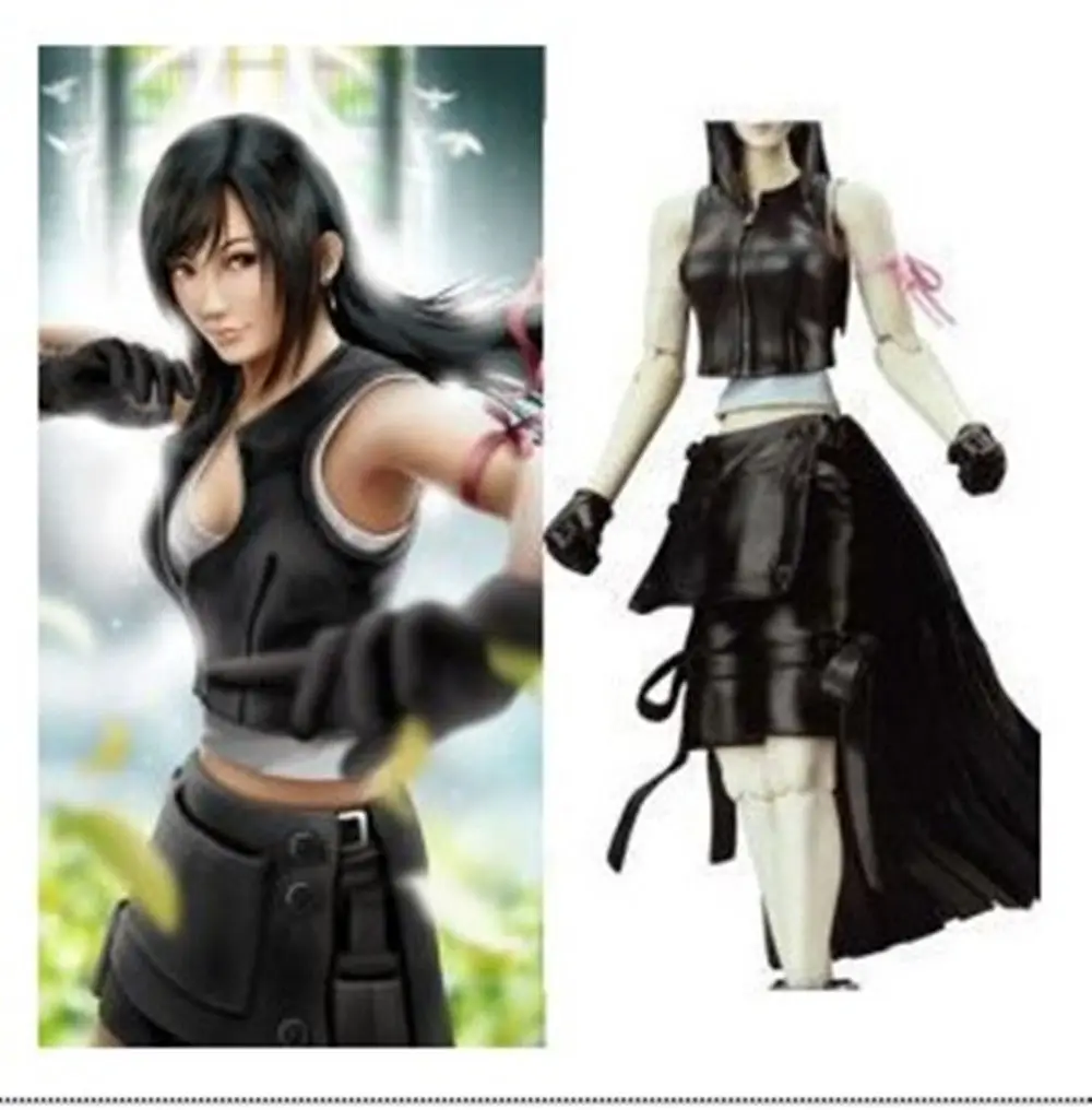 

Final Fantasy VII Tifa Lockhart Uniform Cosplay party Costume Dress Free Shipping