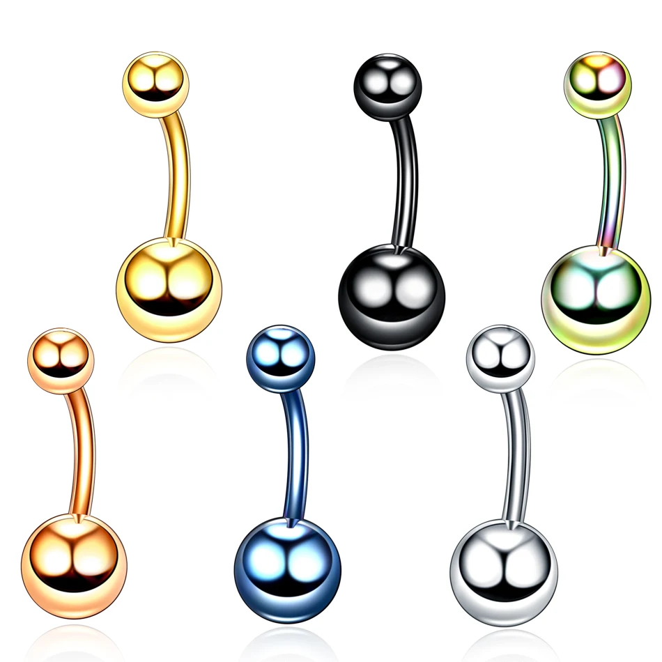 

1PC Steel Ombligo Belly Button Piercings Navel Bar Studs Nombril Piercing Retainer Dangle Earrings Lobe Barbell Piercing Jewelry