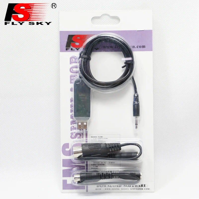 Flysky FS-SM100 RC USB симулятор полета с кабелем FMS набор для FLYSKY FS-i6 i10 i6X FS-T6 FS-CT6B TH9X RC FPV Дрон передатчик