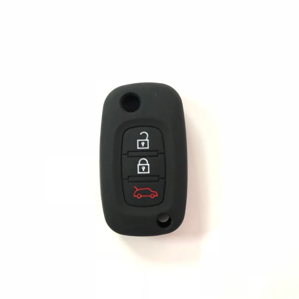 

Emaicoca 3 Buttons Silicone Rubber Car Key Case Cover for LADA Vesta Granta XRay Kalina Priora Sedan Sport for Renault fit Benz