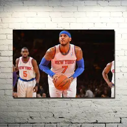 Нью-Йорк-Кармело Энтони 7 супер MVP звезды Книги по искусству Шелковый плакат 13x20 32x48 дюймов Баскетбол фотографии для декора дома стены 028