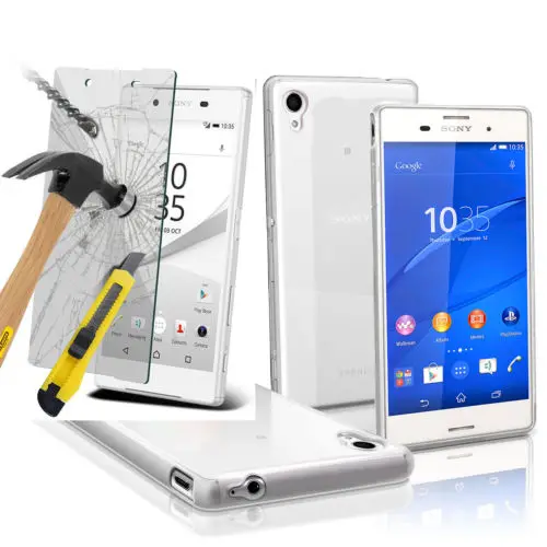 

ZM Tempered Glass Cover & Ultra Thin Transparent PC Case For Highscreen Bay