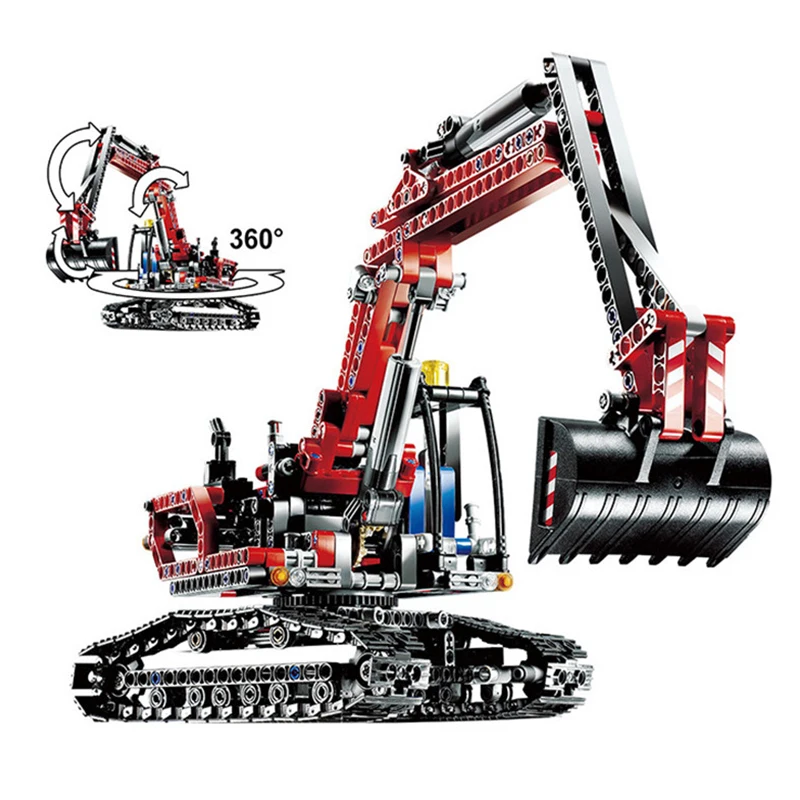 

760Pcs Genuine Technic Series Legoings Super Cool Engineering Excavator DIY Model Building Blocks Kit Toys Educational Toy Gifts