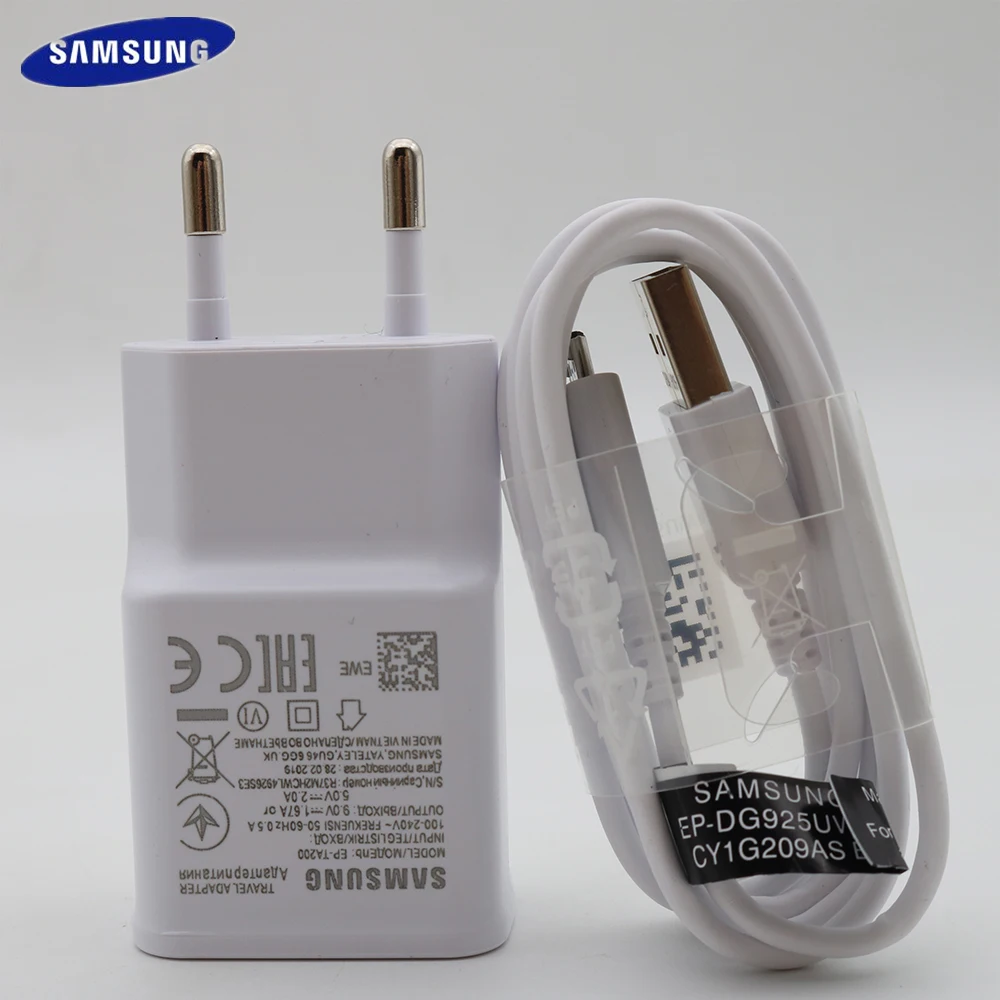 

Original for Samsung Fast Charger QC 3.0 Genuine EU Adapter 1.5M Micro USB Cable For Galaxy Note 4 5 J5 J7 S6 S7 Edge A8 A5 A6