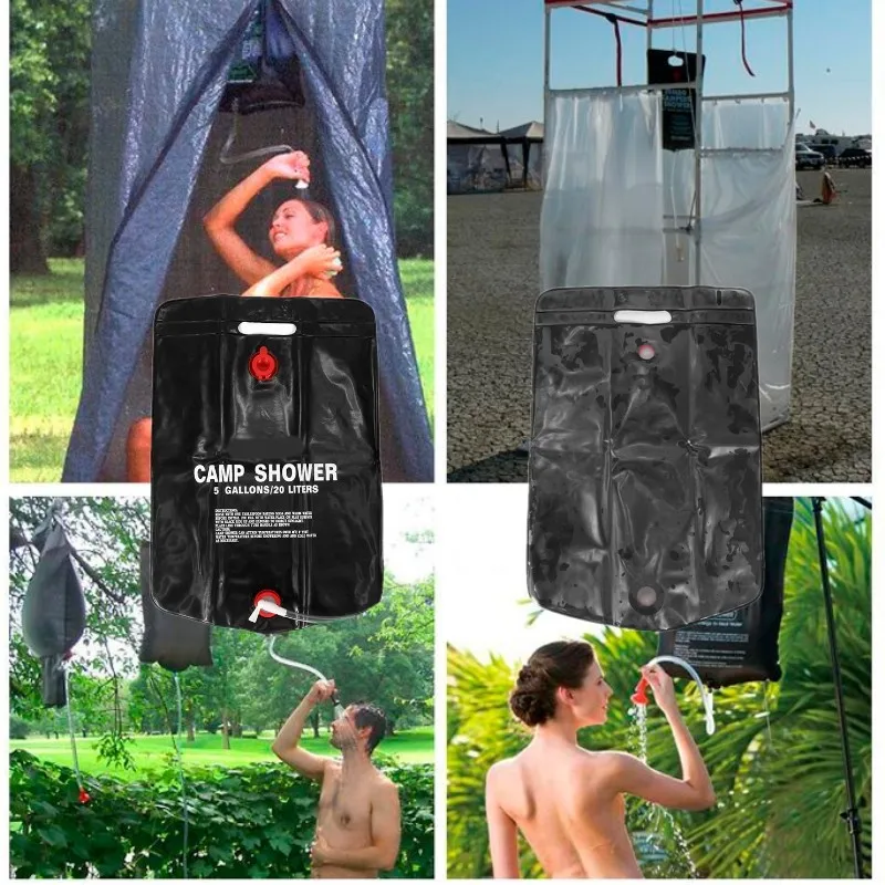 Hot 20l Solar Energy Shower Bag Camp Outdoor Camping Hiking 20l Solar Energy Shower Bag Camp Outdoor Camping Hiking Utility Water Storage Climbing