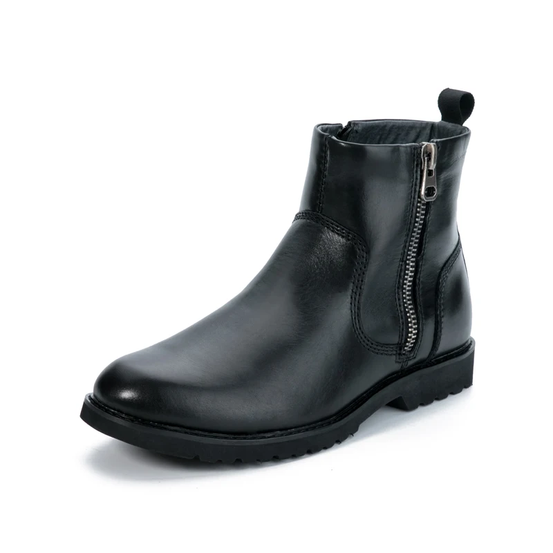 mens side zip casual boots