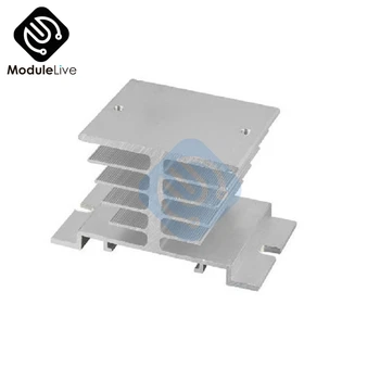 

1PCS Black Single Phase Solid State Relay SSR Aluminum Heatsink Heat Sink Dissipation Radiator Suitable for 10A-40A Relay