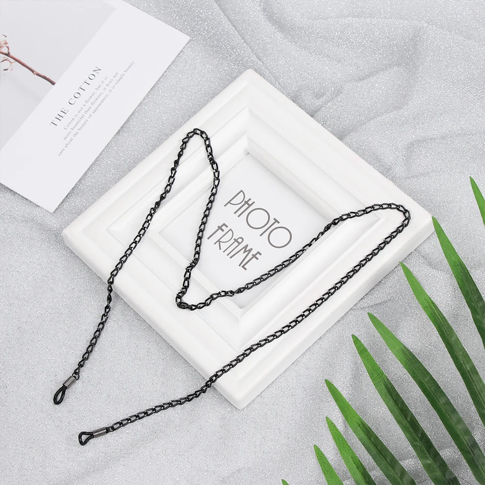 1Pcs Vintage Glasses Chain Holder Women Men Fashion Black Sunglasses Eyeglass Neck Cord Retainer Strap Eyewear Spectacles Holder