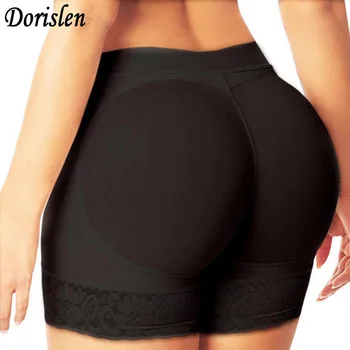 

Dorislen Women Fake Buttock Sexy Push Up Padded Boyshort Panties Butt Lifter Hip Enhancer S-XXL