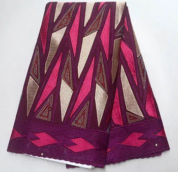 Африканская хлопчатобумажная кружевная ткань высокое качество швейцарская вуаль кружева в швейцарской хлопковой швейцарской сухое кружево нигерийское свадебное платье - Цвет: 1