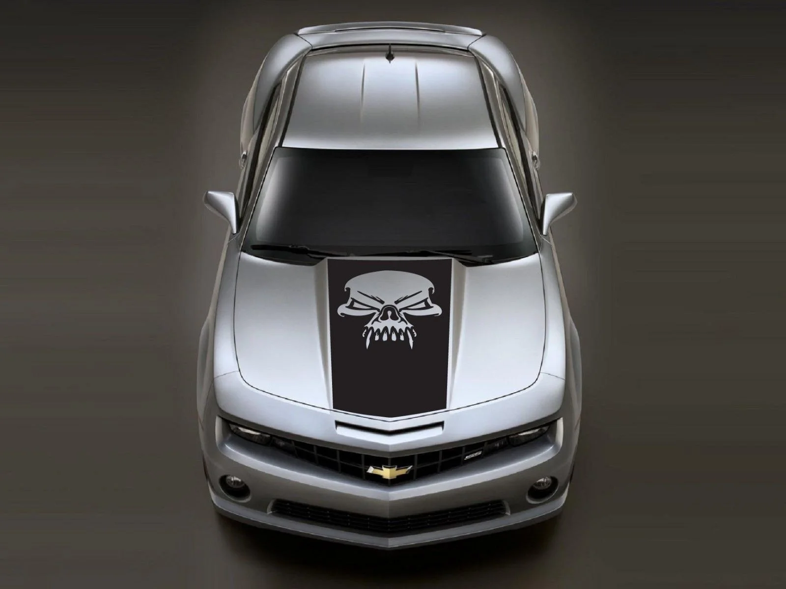 Для Camaro череп этнический виниловая наклейка капюшон Совок стикер автомобиля