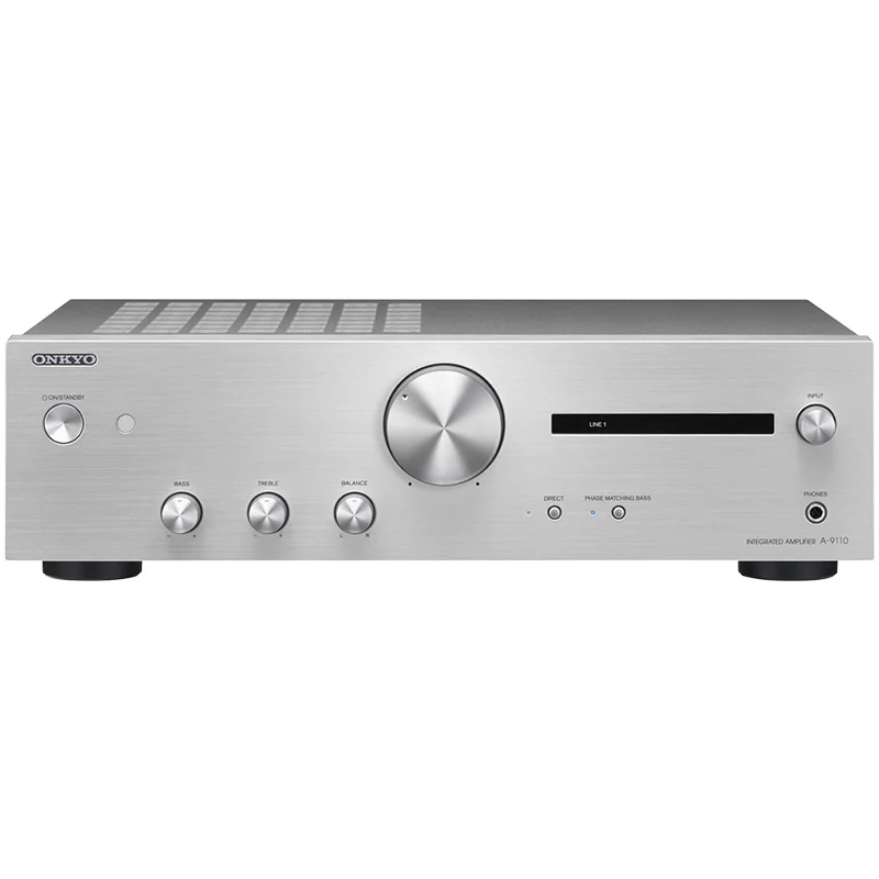 A 9110 Silver HIFI 2.1 Stereo Amplifier 75W+75W Pure Amplifier AMPin
