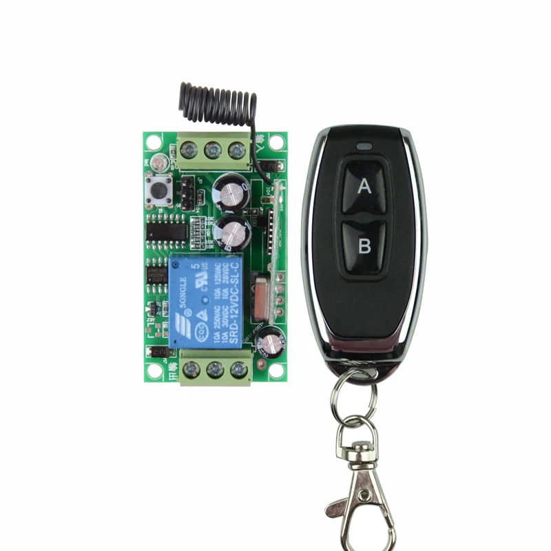 

Entery Door Lock Remote Control System DC12V 1CH Receiver&Transmitter Latched ON OFF