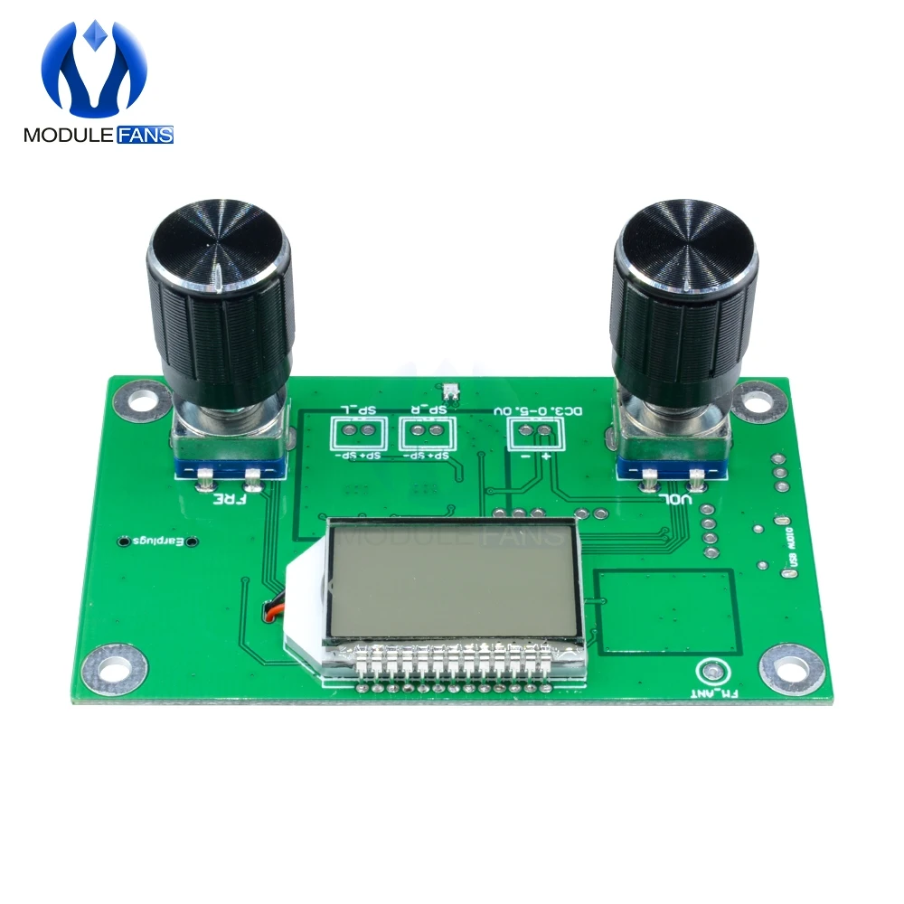 

DSP PLL Digital Stereo FM Radio Receiver Module Board 87-108MHz With Serial Control Frequency Range 50Hz-18KHz Controller