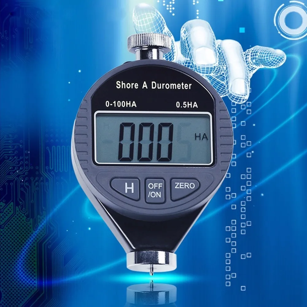 

Digital A-type Hardness Tester Meter Durometer 0-100HA with Data Output Interface Rubber ShorePrecise Digital Hardmeter